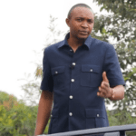 Lawyer Morara Kebaso Takes Matters Into His Own Hands, Audits Ghost Government Projects. Outspoken lawyer Morara Kebaso Sr., perched on the sunroof of an SUV, satirizes the president by donning his signature Kaunda suits. Picture/X