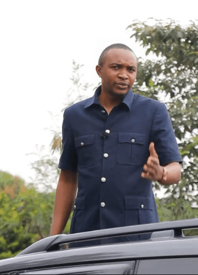 Lawyer Morara Kebaso Takes Matters Into His Own Hands, Audits Ghost Government Projects. Outspoken lawyer Morara Kebaso Sr., perched on the sunroof of an SUV, satirizes the president by donning his signature Kaunda suits. Picture/X