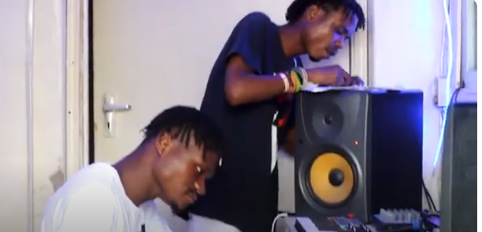 Coastal Boy Band Watu Wazim Regroups to Reclaim Past Glory. Master and Nas-b working in the studio. Picture/Watu Wazim