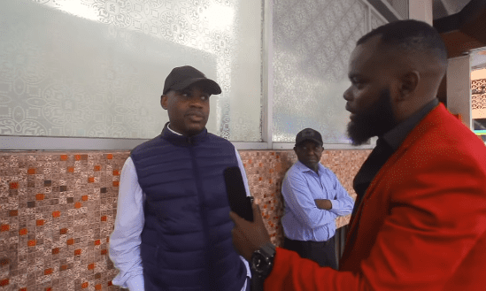 Nicki Bigfish interviews a man in the streets of Nairobi. Picture/Instagram
