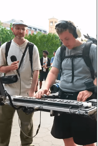 ari@home cooks a street collabo with legendary freestyle rapper Harry Mack. Picture/Instagram