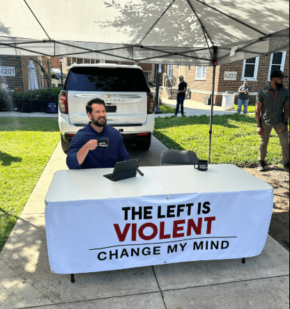 Steven Crowder pictured in Southern Methodist University in Texas for the Change My Mind segment. Picture/Courtesy. Steven Crowder Ramps Up Security Measures Following Charlie Kirk's Assassination