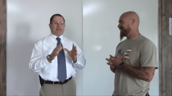 Hot-Crazy Female Matrix: Dana McLendon's Behind-the-Scenes Account . Dana McLendon with James Yeager from the Tactical Response Crew. Picture/Courtesy